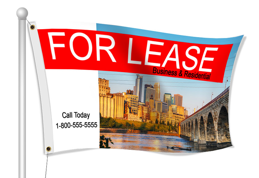 Fabric Flags for For Lease | Banners.com